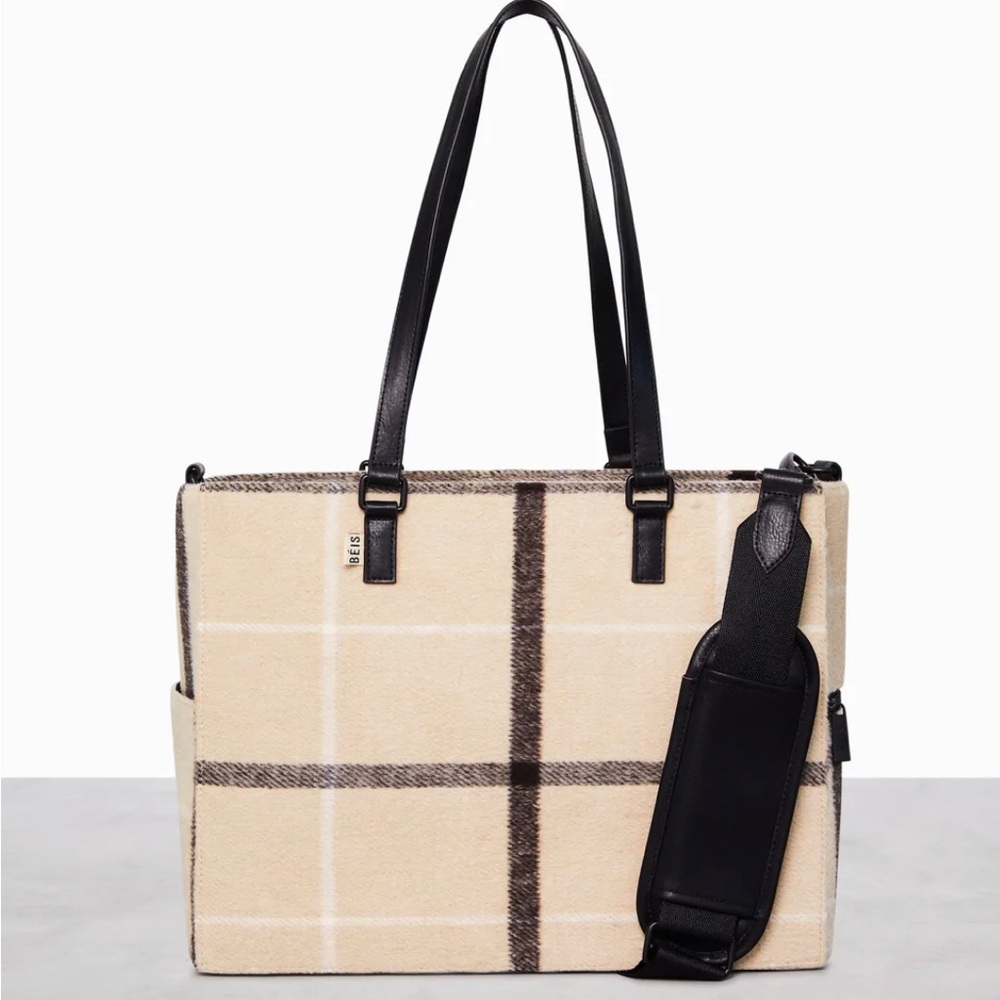 NWT- The Mini Work Tote, limited edition 
IN PLAID